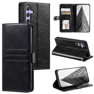 For Samsung Galaxy S24 5G Simple 6-Card Wallet Leather Phone Case(Black)