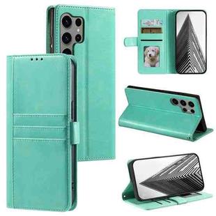 For Samsung Galaxy S23 Ultra 5G Simple 6-Card Wallet Leather Phone Case(Green)