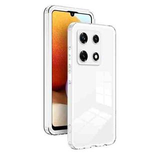 For Infinix Note 30 Pro 3 in 1 Clear TPU Color PC Frame Phone Case(White)