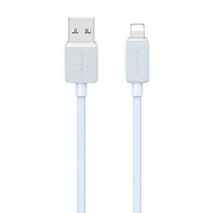 USAMS US-SJ694 USB to 8 Pin 2.4A Striped Fast Charge Data Cable, Length:2m(Blue)