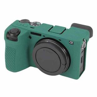 For Sony ILCE-6700 / A6700 Litchi Texture Soft Silicone Protective Case(Green)