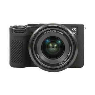 For Sony ILCE-7CM2 / A7C II / A7CR Glossy Soft Silicone Protective Case(Black)