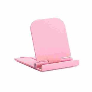 Portable Foldable Cell Phone Holder Creative Mini Desktop Stand(Pink)