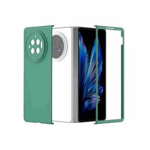 For vivo X Fold3 Skin Feel PC Full Coverage Shockproof Phone Case(Dark Green)