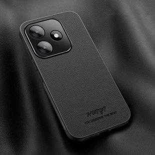 For Redmi 13 4G / Xiaomi Poco M6 4G HUIYI Leather Magnetic Phone Case(Black)