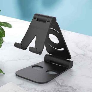 Folding Portable Phone Holder Desktop Lazy Phone Tablet Holder(Black)