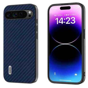 For Google Pixel 9 Pro ABEEL Carbon Fiber Texture Protective Phone Case(Dark Blue)