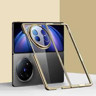 For vivo X Fold5 6D Electroplating PC Shockproof Phone Case(Gold)