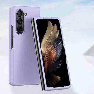 For Samsung Galaxy Z Fold6 Skin Feel PC Full Coverage Shockproof Phone Case(Sakura Purple)