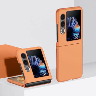 For ZTE nubia Flip2 Skin Feel PC Full Coverage Shockproof Phone Case(Orange)