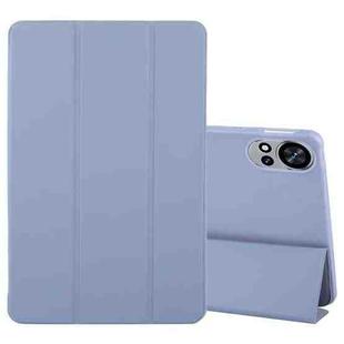 For Huawei Matepad Air 12 Tri-fold Silicone Leather Tablet Case(Lavender)