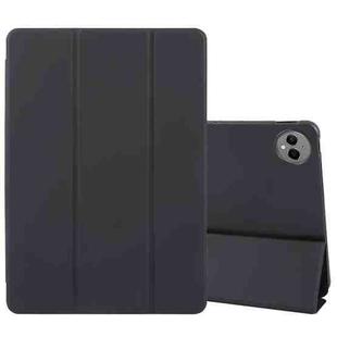 For Huawei MatePad Pro 12.2 Tri-fold Silicone Leather Tablet Case(Black)