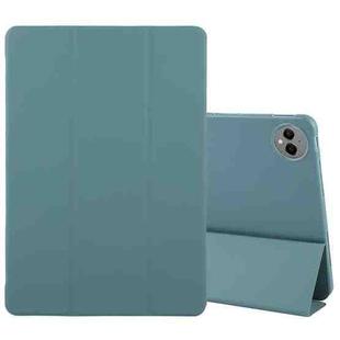 For Huawei MatePad Pro 12.2 Tri-fold Silicone Leather Tablet Case(Dark Green)