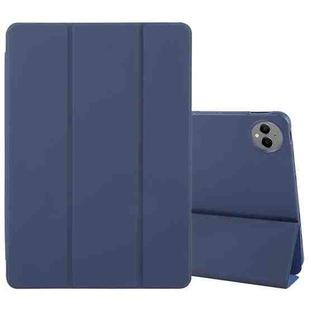 For Huawei MatePad Pro 12.2 Tri-fold Silicone Leather Tablet Case(Dark Blue)