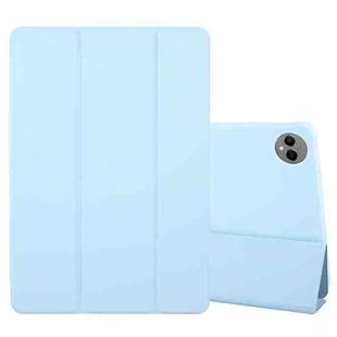 For Huawei MatePad Pro 12.2 Tri-fold Silicone Leather Tablet Case(Ice Blue)