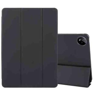 For vivo Pad3 Pro 13.0 Tri-fold Silicone Leather Tablet Case(Black)