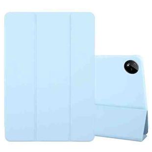 For vivo Pad Pro 13.0 Tri-fold Silicone Leather Tablet Case(Ice Blue)