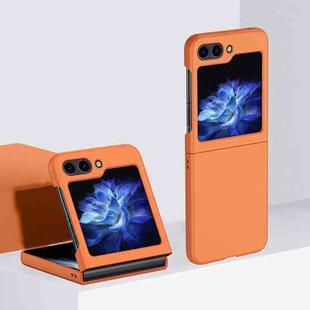For Samsung Galaxy Z Flip6 2 Parts Skin Feel PC Full Coverage Shockproof Phone Case(Orange)