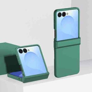 For Samsung Galaxy Z Flip7 3 Parts Skin Feel PC Full Coverage Shockproof Phone Case(Forest Green)