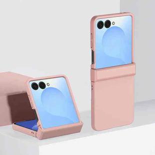 For Samsung Galaxy Z Flip7 3 Parts Skin Feel PC Full Coverage Shockproof Phone Case(Pink)