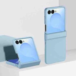 For Samsung Galaxy Z Flip7 3 Parts Skin Feel PC Full Coverage Shockproof Phone Case(Sky Blue)