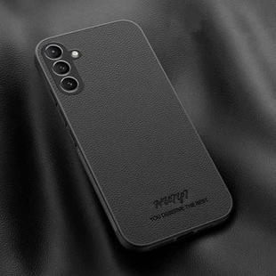 For Samsung Galaxy A25 5G HUIYI Leather Magnetic Phone Case(Black)