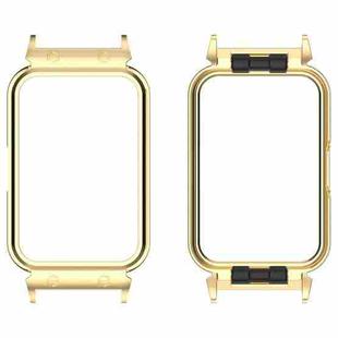 For Samsung Galaxy Fit 3 18mm Metal Frame Watch Protective Case(Gold)