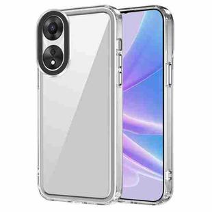 For OPPO A58 5G Global/A78 Global Transparent Acrylic + TPU Shockproof Phone Case(Transparent)