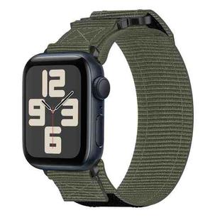 For Apple Watch SE 2023 40mm Nylon Hook And Loop Fastener Watch Band(Grey)