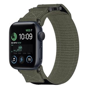 For Apple Watch SE 40mm Nylon Hook And Loop Fastener Watch Band(Grey)