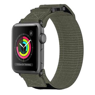 For Apple Watch 38mm Nylon Hook And Loop Fastener Watch Band(Grey)