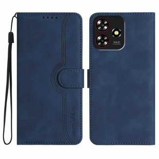 For ZTE Blade A73 4G / Blade V50 Design 4G Heart Pattern Skin Feel Leather Phone Case(Royal Blue)