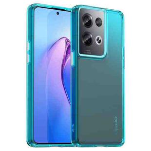 For OPPO Reno8 Pro 5G India Candy Series TPU Phone Case(Transparent Blue)