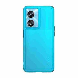 For OPPO A57 5G Candy Series TPU Phone Case(Transparent Blue)