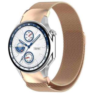 For OPPO Watch X / OnePlus Watch 2 Milan Magnetic Steel Mesh Watch Band(Rose Gold)