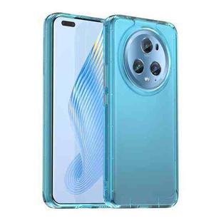 For Honor Magic5 Pro Candy Series TPU Phone Case(Transparent Blue)