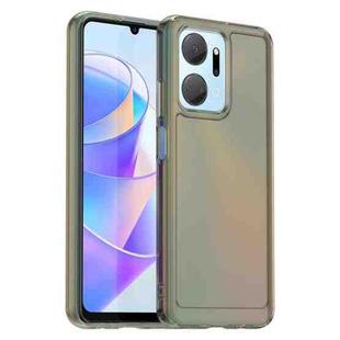 For Honor Play7T Candy Series TPU Phone Case(Transparent Grey)