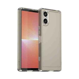 For Sony Xperia 5 V Candy Series TPU Phone Case(Transparent Grey)