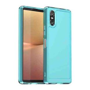 For Sony Xperia 10 VI Candy Series TPU Phone Case(Transparent Blue)