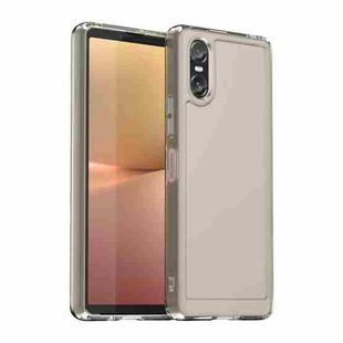 For Sony Xperia 10 VI Candy Series TPU Phone Case(Transparent Grey)