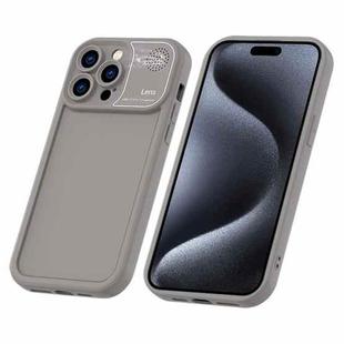 For iPhone 15 Pro Max Aromatherapy Liquid Silicone Phone Case(Grey)