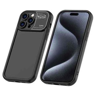 For iPhone 15 Pro Max Aromatherapy Liquid Silicone Phone Case(Black)