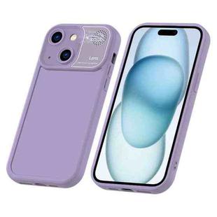 For iPhone 15 Plus Aromatherapy Liquid Silicone Phone Case(Purple)