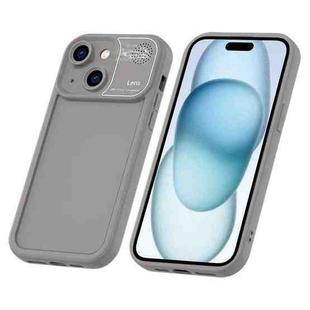 For iPhone 15 Aromatherapy Liquid Silicone Phone Case(Grey)