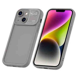 For iPhone 14 Plus Aromatherapy Liquid Silicone Phone Case(Grey)