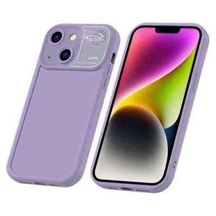 For iPhone 14 Plus Aromatherapy Liquid Silicone Phone Case(Purple)