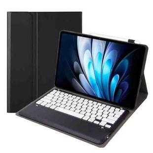 For vivo Pad5 Pro 13 inch Bluetooth Keyboard TPU Leather Tablet Case with Holder(Black White)