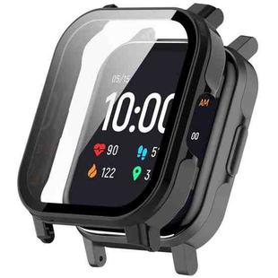 For Xiaomi Haylou Watch 2 LS02 PC + Tempered Film Integrated Watch Protective Case(Black)