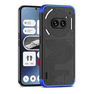 For Nothing Phone 2a GKK Three Stage Splicing Full Coverage PC Phone Case(Black Blue)