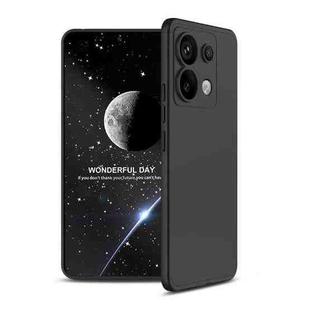 For Xiaomi Redmi Note 13 Pro 5G GKK Three Stage Splicing Full Coverage PC Phone Case(Black)